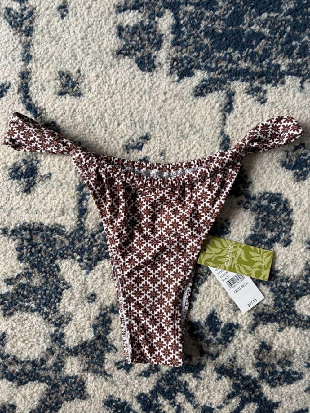 NWT Cupshe x Jojo Fletcher Ultra Cheeky Bikini Bottoms MEDIUM